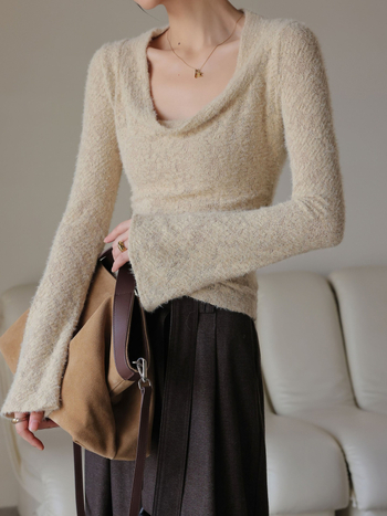 Bazna sloj majica s 3D učinkom, swing ovratnik, dugi rukav, slim fit, poliester-bavna