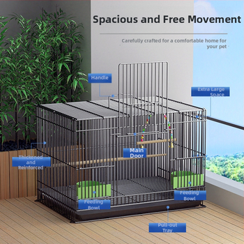 Železná klietka na vtáky – Huameilong, pôvod Hebei, autorizovaná súkromná značka, pre vtáky