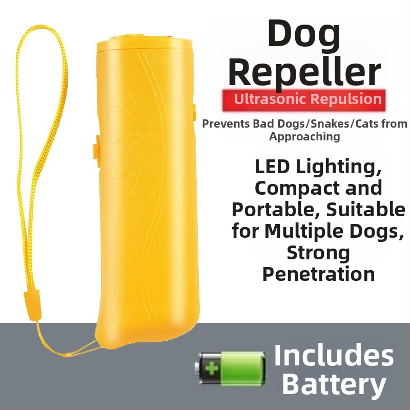 Ultrazvukový odpudzovač psov - Vysokovýkonný vonkajší zastavovač štekotu, ochrana proti uštipnutiu (Značka: other; Materiál: Polyester; Použiteľné pre: Všeobecný účel; Import: Nie)