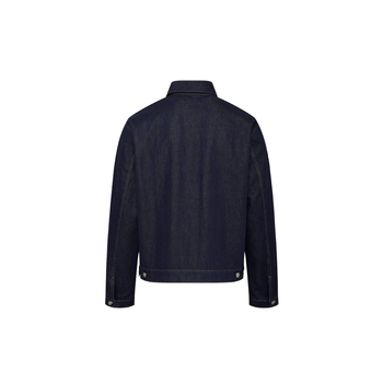 Muška traper jakna s ovratnikom, uski kroj, jednostruko kopčanje, pamuk materijal, jesen 2025.