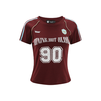 T‑shirt s raglan rukavima, poliester, okrugli vrat, tisak i bojanje, ljeto 2025