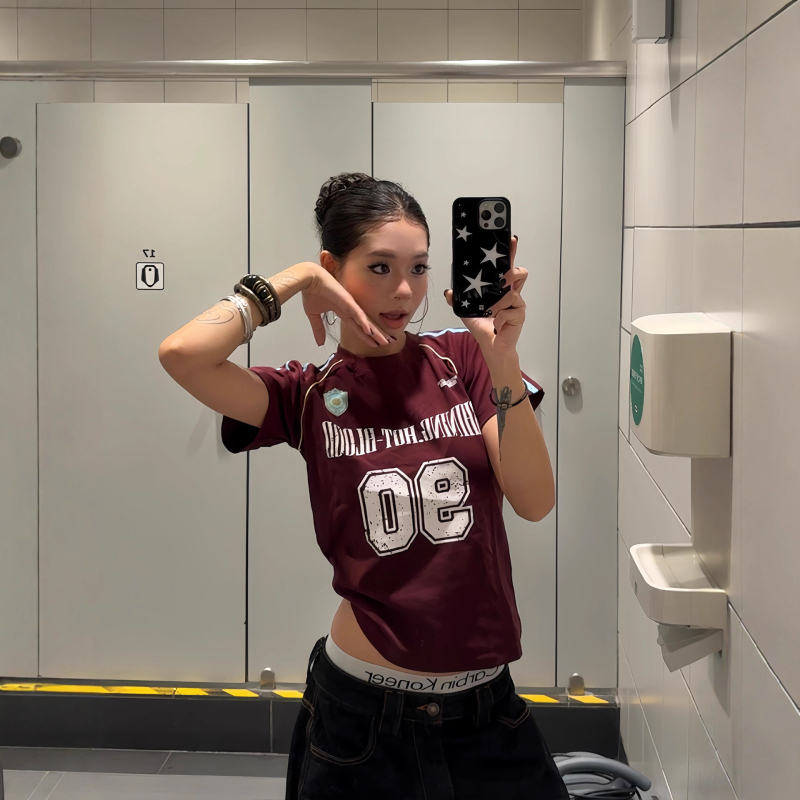 T‑shirt s raglan rukavima, poliester, okrugli vrat, tisak i bojanje, ljeto 2025