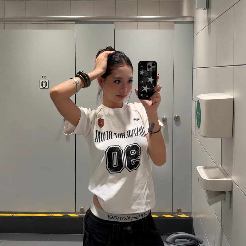 T‑shirt s raglan rukavima, poliester, okrugli vrat, tisak i bojanje, ljeto 2025