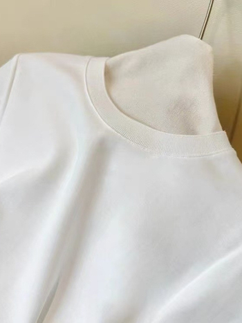 Ženska majica s dugim rukavima od pamuka, labav kroj, okrugli vrat, kineska vezen, 95%+ pamuka