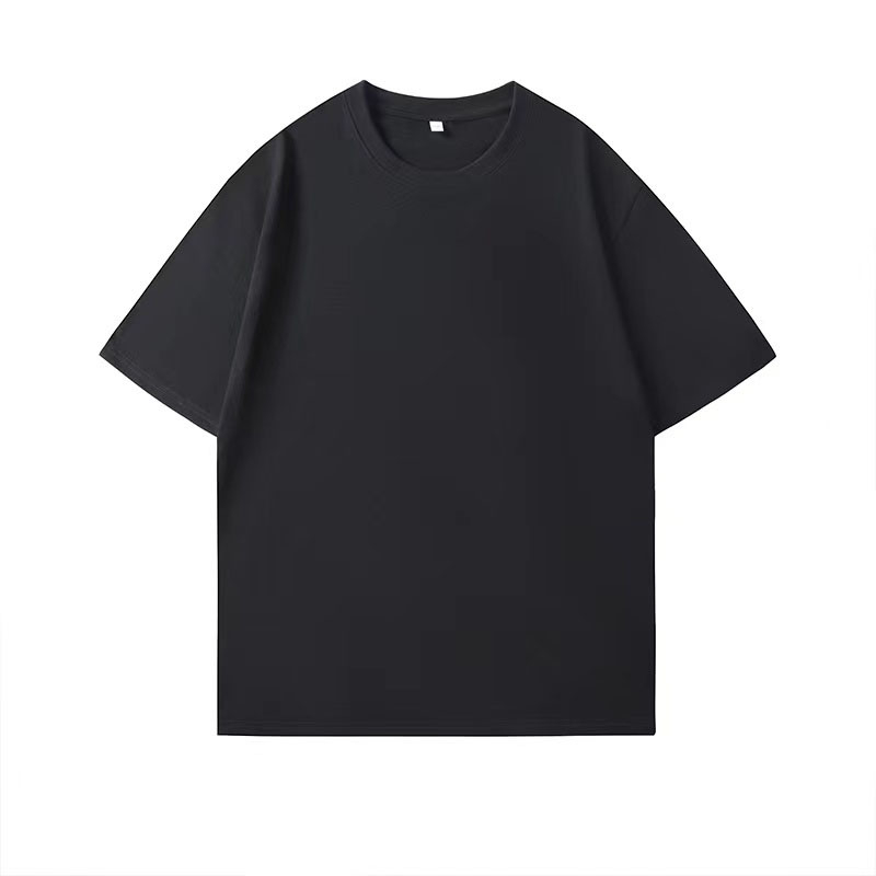 Tricou din bumbac 95% cu imprimeu cu logo, croială lejeră, guler rotund, mâneci scurte