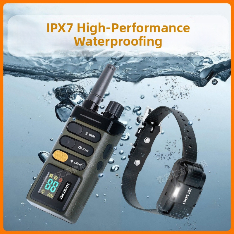 Električni šok ogrlica za obuku pasa s daljinskim upravljačem, domet do 2000 metara