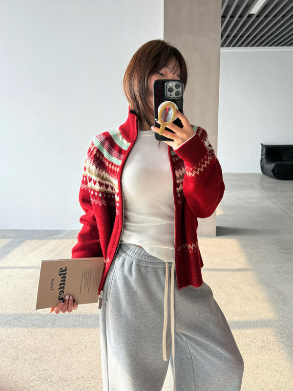 Wang Qizhi ženski slim-fit T-shirt s dugim rukavom, okrugli izrez, pamuk mješavina 50-70%