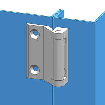 Nehrđajući čelik šarnir – Model 1934; 304 nehrđajući čelik; brušeni završetak; moderan minimalistički stil