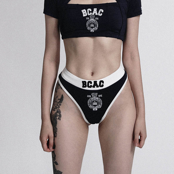 Badblood ženska majica kratkih rukava, ultra kratka duljina, okrugli izrez, vezenje, brzo suši poliester, street hipster stil