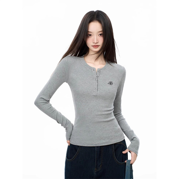 Ženska majica za bazni sloj s fleec podstavom, V-izrez, dugi rukavi, oversize kroj, 95% poliester