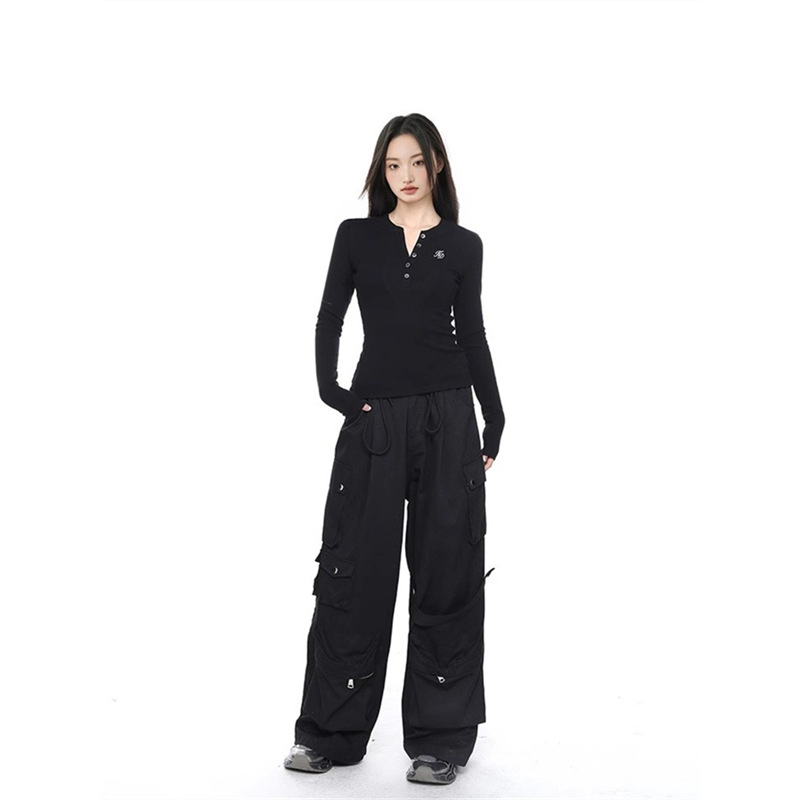 Ženska majica za bazni sloj s fleec podstavom, V-izrez, dugi rukavi, oversize kroj, 95% poliester