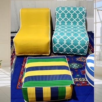 Надуваем диван L-образен, PVC материал, модел ZJM-LSF095, тегло 1300 g, стил L-образен и модерен минимализъм