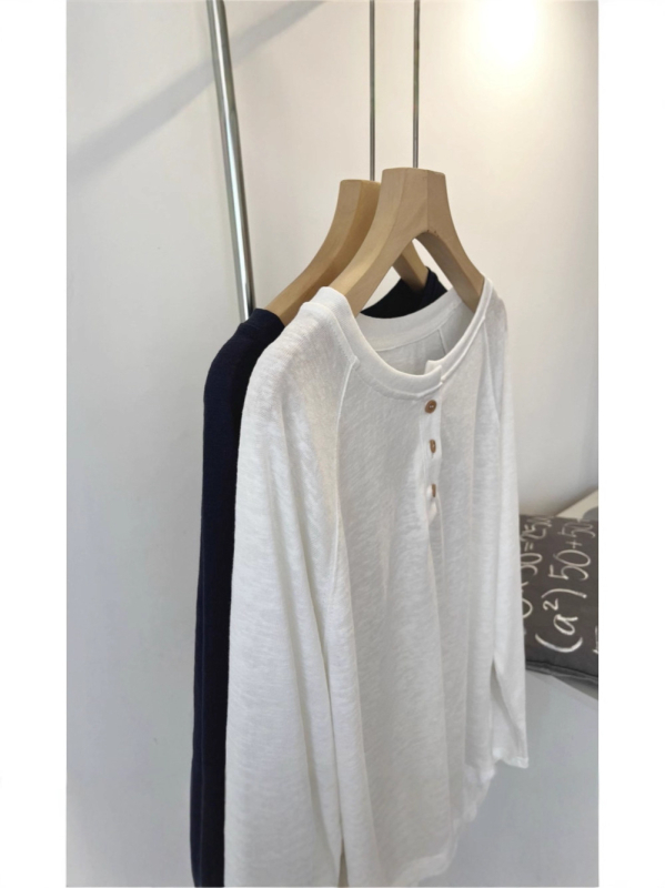 Majica s dugim rukavima, jednobojna, okrugli izrez, raglan rukavi, poliester 70–80%, elegantan gradski stil