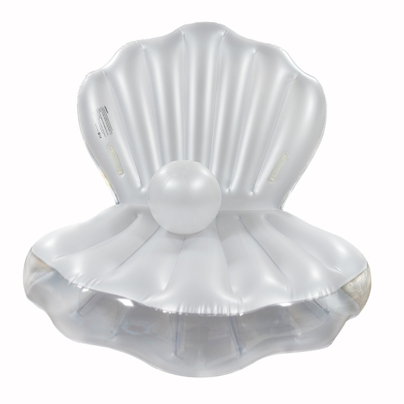 LED-φωτισμένος φουσκωτός επιπλέων καναπές με σχέδιο μαργαριριένου κοχύλι (PVC φιλικό προς το περιβάλλον; Μάρκα: Άλλο; Κατηγορία προϊόντος: Άλλο)