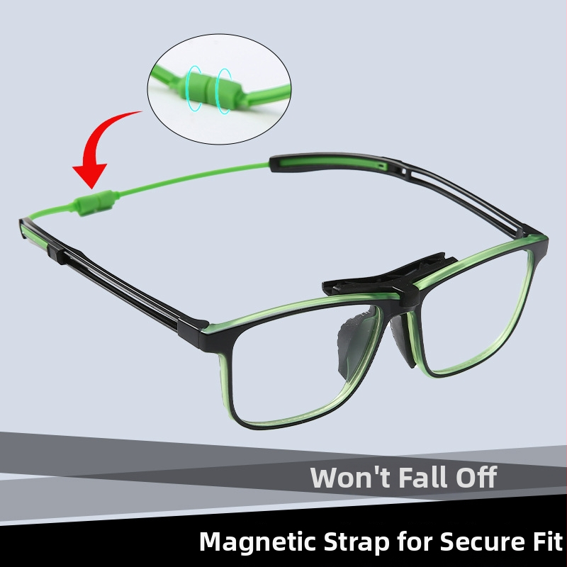 Ochranné športové okuliare s magnetickým rámom pre beh, cyklistiku, basketbal, futbal a badminton – materiál TR, plný rám, model TR9016