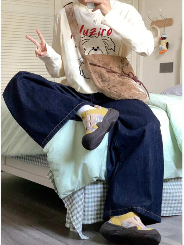 Ženski pamučni T-shirt s dugim rukavima, ležernog kroja, okrugli izrez, geometrijski uzorak, trodimenzionalni kroj