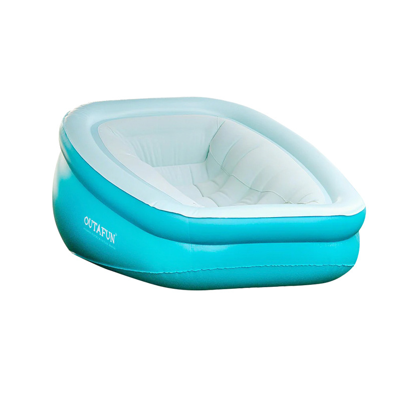 OUTAFUN kültéri felfújható kanapé kempingezéshez beépített pumpával, automatikus felfújás, környezetbarát PVC, modell: egyszemélyes lazító fotel, súly 3,83 kg