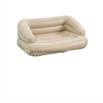 Kétszemélyes kültéri használatra készült felfújható kanapé beépített pumpával, flockolt háttámlával, modell 688c, környezetbarát PVC, 20 cm vastagság