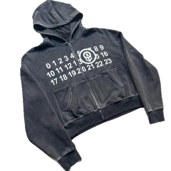 Ispisani hoodirani pulover s kapuljom, slobodan kroj, dugi rukavi, smjesa poliester-spandeks, 80–90% spandeks