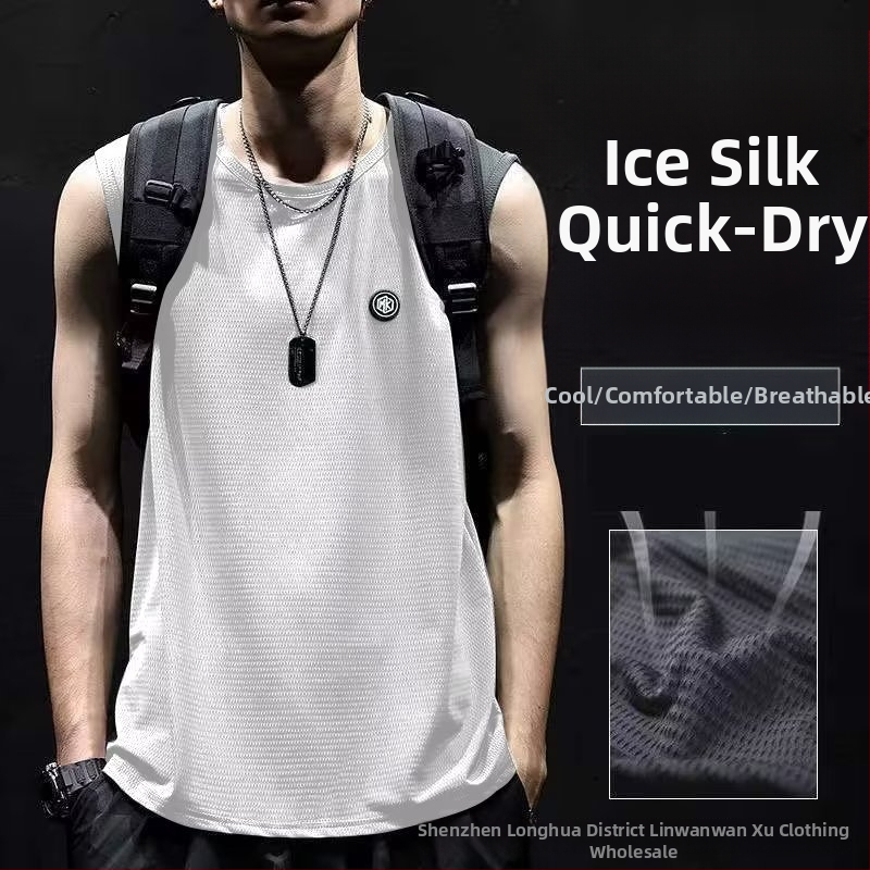 Спортна жилетка камуфляжен модел, свободна кройка, дигитален печат, полиестер, без ръкави