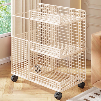 Кошница за съхранение с колела за йога постелки и спортно оборудване | Метална конструкция, стил Желязно изкуство, модерен минимализъм, модел 2295817683402753024