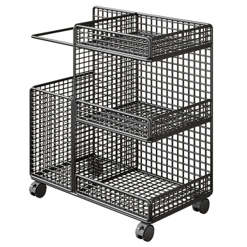 Кошница за съхранение с колела за йога постелки и спортно оборудване | Метална конструкция, стил Желязно изкуство, модерен минимализъм, модел 2295817683402753024