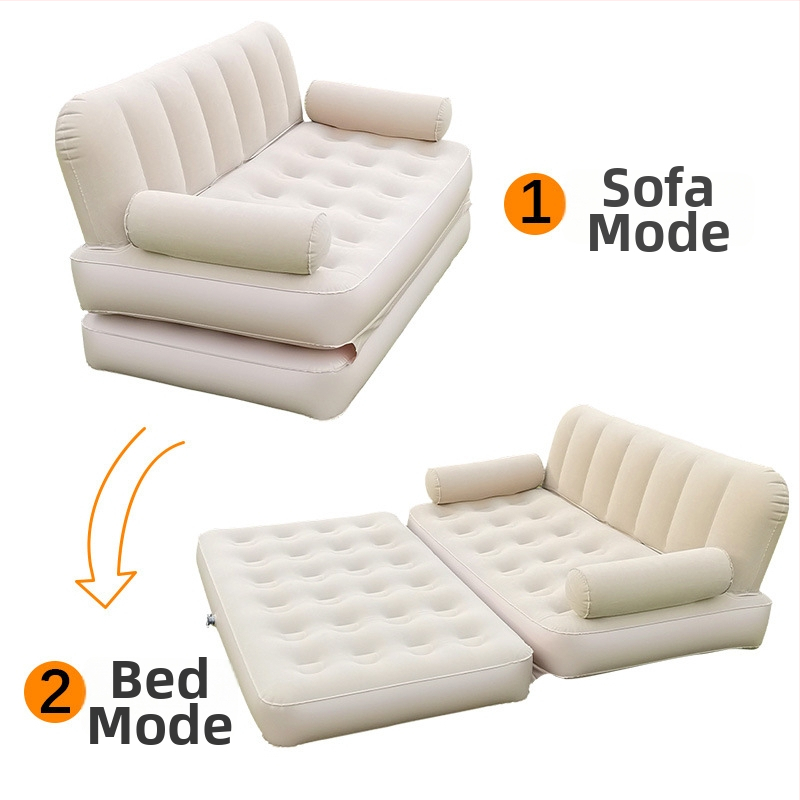 Okadu nafukovacie kreslo pre vonkajšie použitie – flocking materiál, určené pre 1–3 osôb, čistá hmotnosť 6,2 kg, spôsob nafúkania: elektrická pumpa