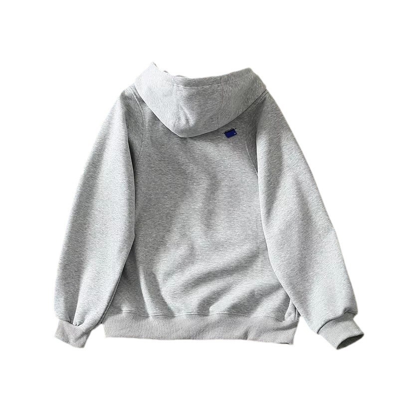 Ženska kapuljačasta dukserica s natpisima i izvezenim, slobodan kroj, prednji zip, pamuk-elastan mješavina