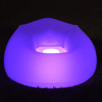 Felfújható kanapé, PVC anyag, 0,25 mm vastagság, 1,2 kg súly, modell 77, függőleges, modern egyszerű stílus.