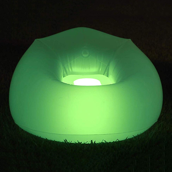 Felfújható kanapé, PVC anyag, 0,25 mm vastagság, 1,2 kg súly, modell 77, függőleges, modern egyszerű stílus.