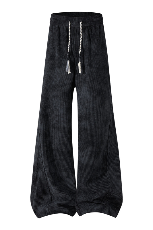 Muške jesenske sport casual hlače s tie-dye uzorkom, ravni kroj, srednji struk, vezanje