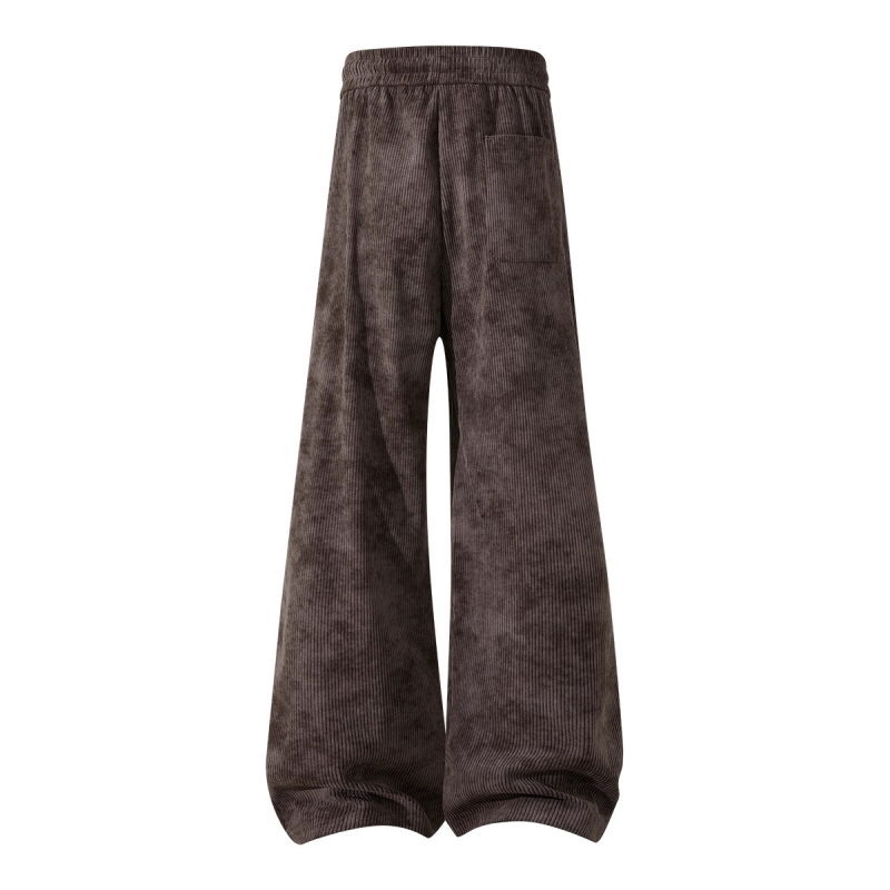 Muške jesenske sport casual hlače s tie-dye uzorkom, ravni kroj, srednji struk, vezanje