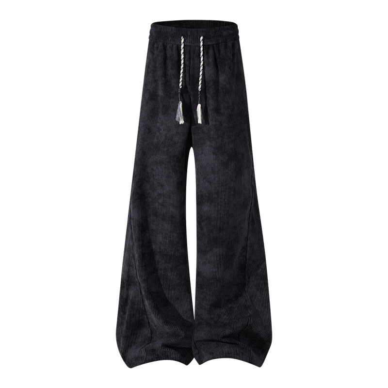 Muške jesenske sport casual hlače s tie-dye uzorkom, ravni kroj, srednji struk, vezanje