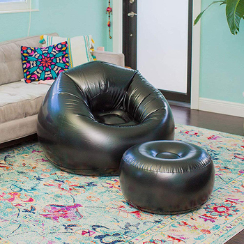 PVC-ból készült felfújható kanapé, 0,25 mm vastagság, Enjoy márka, modell 78, vertikális stílus