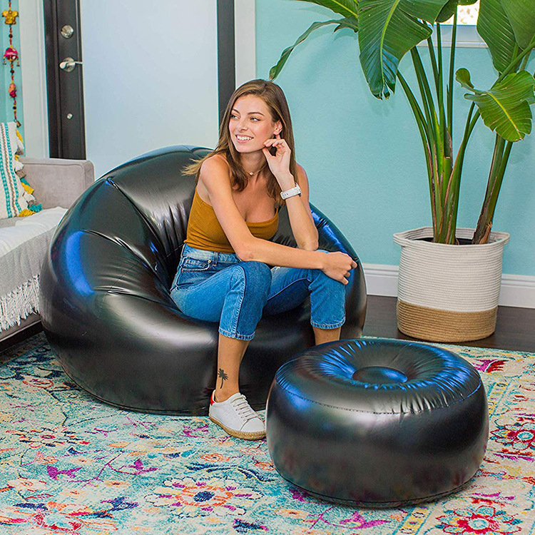 PVC-ból készült felfújható kanapé, 0,25 mm vastagság, Enjoy márka, modell 78, vertikális stílus