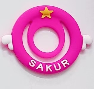 Memory Cartoon gyűrűcsukló tartó – fém, rajzfilm-stílus, testreszabható, univerzális