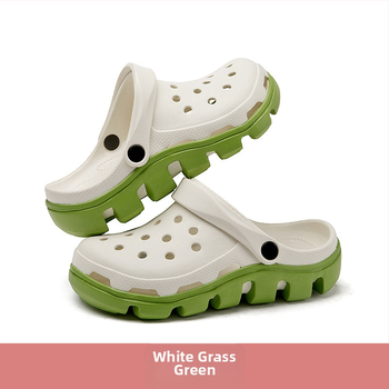 Sandale EVA cu talpă groasă, curea cu cataramă, partea superioară EVA, aerisite