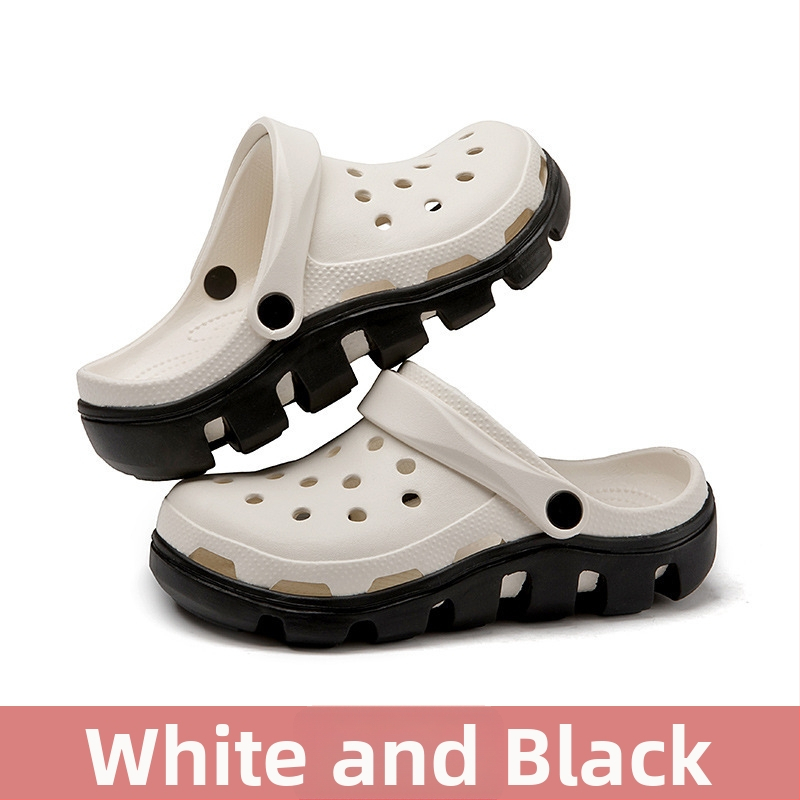 Sandale EVA cu talpă groasă, curea cu cataramă, partea superioară EVA, aerisite