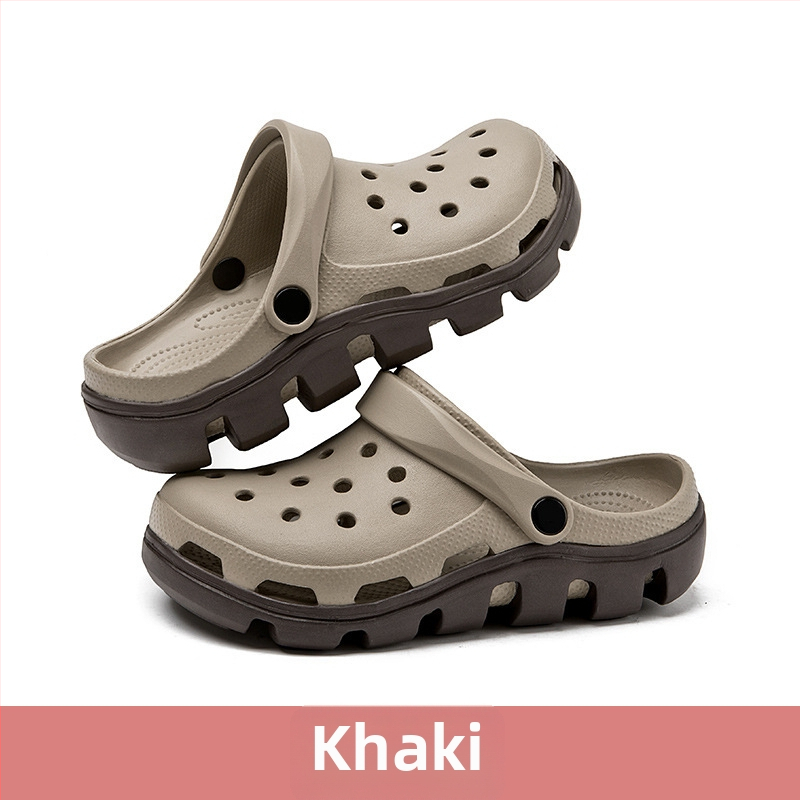 Sandale EVA cu talpă groasă, curea cu cataramă, partea superioară EVA, aerisite