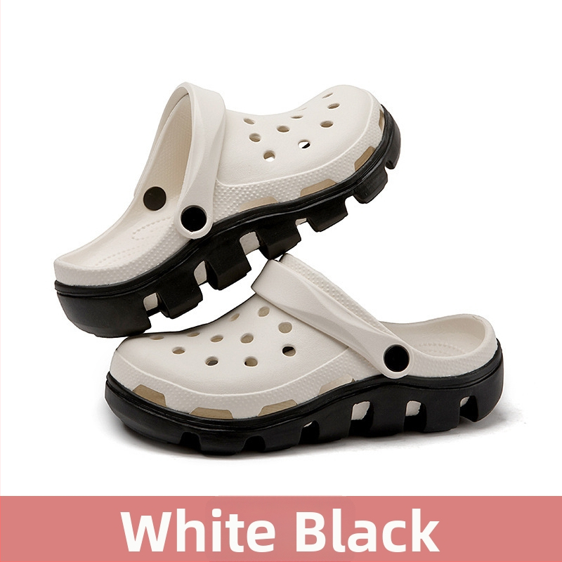 Sandale EVA cu talpă groasă, curea cu cataramă, partea superioară EVA, aerisite