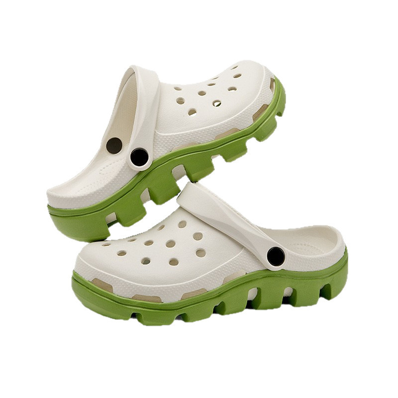 Sandale EVA cu talpă groasă, curea cu cataramă, partea superioară EVA, aerisite