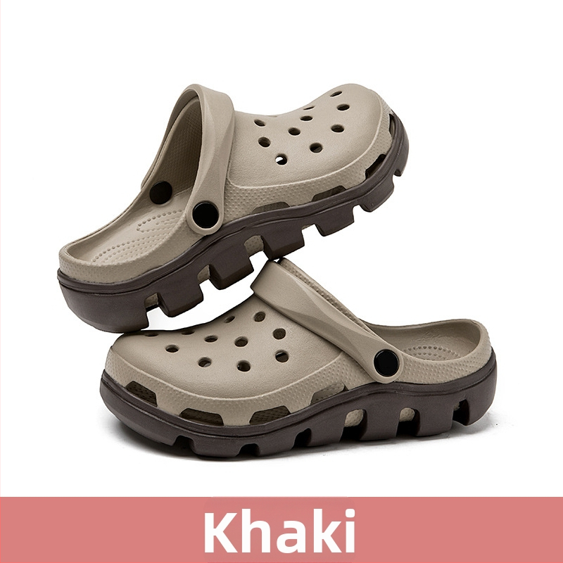 Sandale EVA cu talpă groasă, curea cu cataramă, partea superioară EVA, aerisite