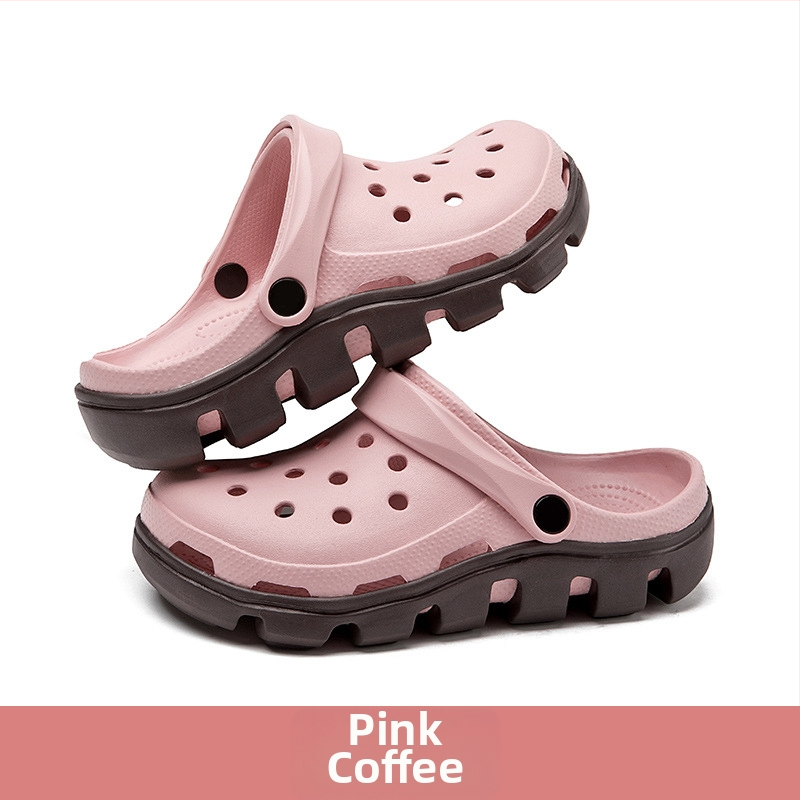 Sandale EVA cu talpă groasă, curea cu cataramă, partea superioară EVA, aerisite