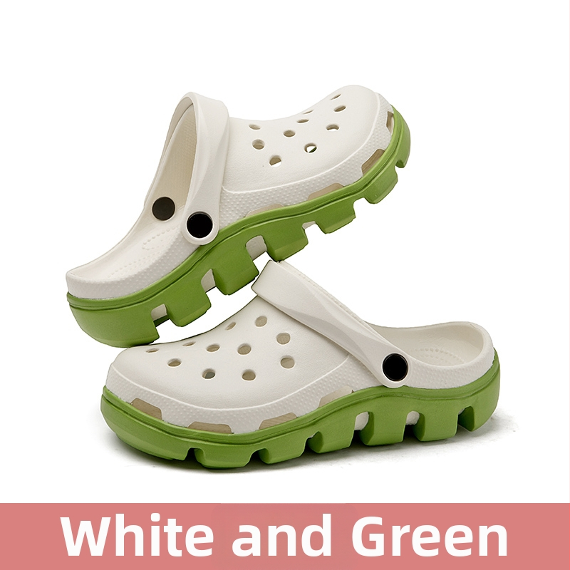 Sandale EVA cu talpă groasă, curea cu cataramă, partea superioară EVA, aerisite