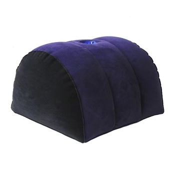 Φουσκωτό μαξιλαράκι με βελούδινη υφή σε ημικύκλιο, πολυλειτουργικό, καναπές-κρεβάτι, PVC υλικό