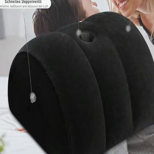 Φουσκωτό μαξιλαράκι με βελούδινη υφή σε ημικύκλιο, πολυλειτουργικό, καναπές-κρεβάτι, PVC υλικό