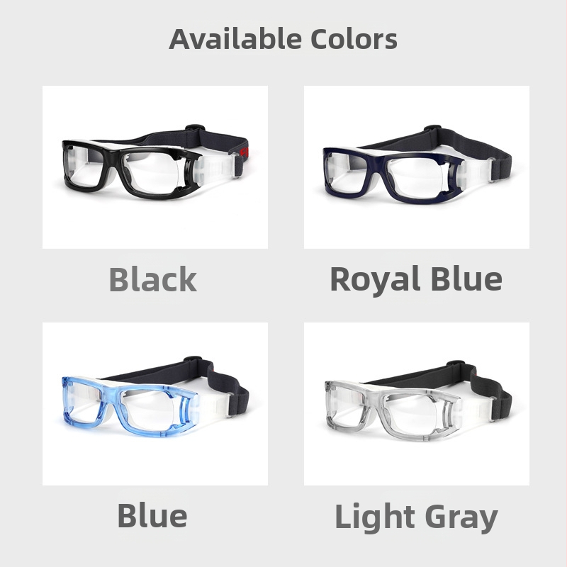 Športové okuliare 018: basketbalový rám, PC materiál, nastaviteľná kompatibilita s myopiou, vhodné pre basketbal, futbal, beh, cyklistiku, golf