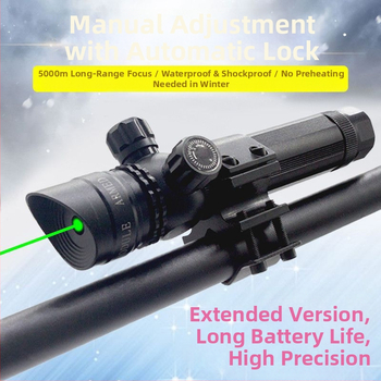 Gold hunter LED lézer célzás hosszított önzáró mechanizmussal, alumíniumötvözet test, fel-le és balra–jobbra állítható