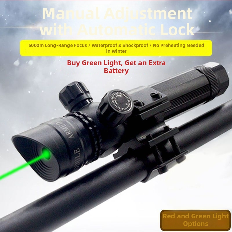 Gold hunter LED lézer célzás hosszított önzáró mechanizmussal, alumíniumötvözet test, fel-le és balra–jobbra állítható