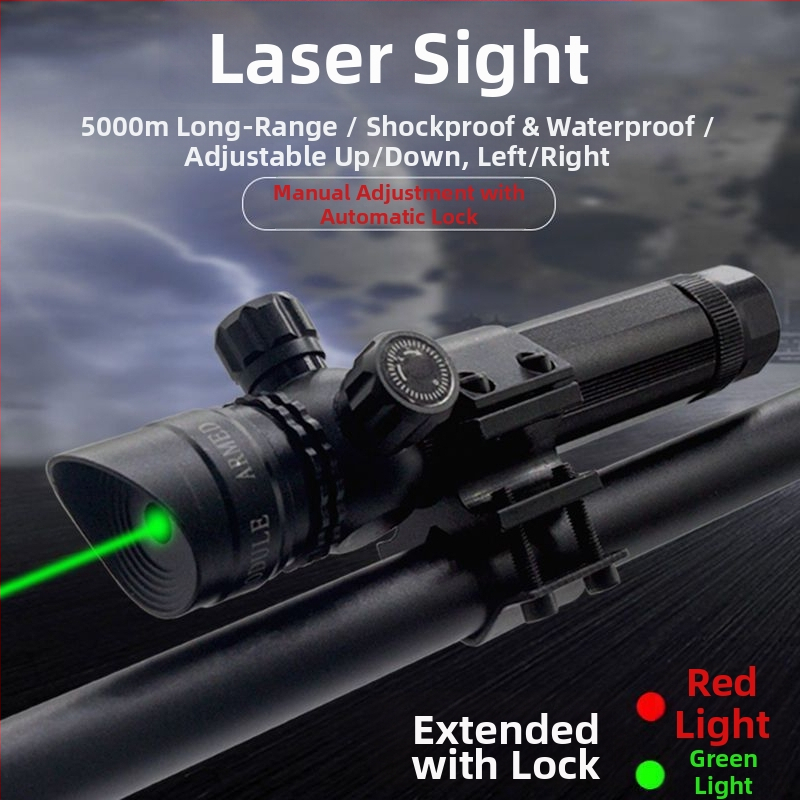 Gold hunter LED lézer célzás hosszított önzáró mechanizmussal, alumíniumötvözet test, fel-le és balra–jobbra állítható